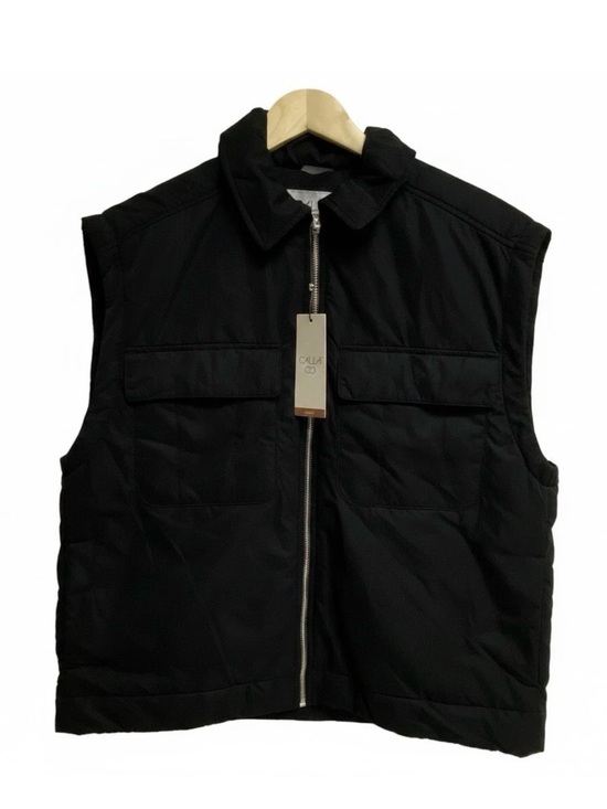 CALIA by Carrie Underwood Jackets & Blazers - CALIA by Carrie Underwood Black Quilted Zip-Front Women's Vest